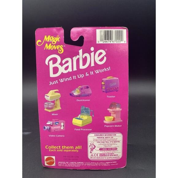 Vintage 90s BARBIE Food Processor • Wind Up Doll House Toy Accessory • NOS - Picture 10 of 10